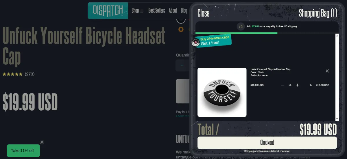 The Dispatch Bike cart