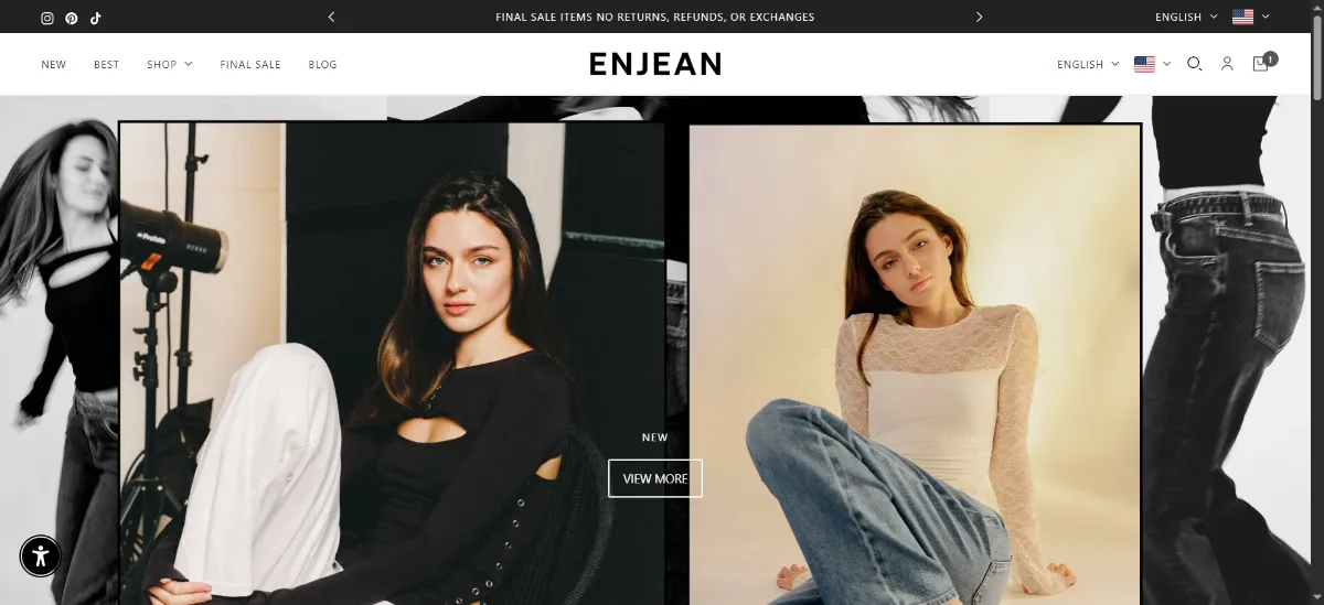 The Enjean home page