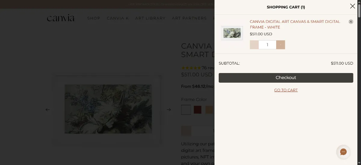 The Canvia Art cart