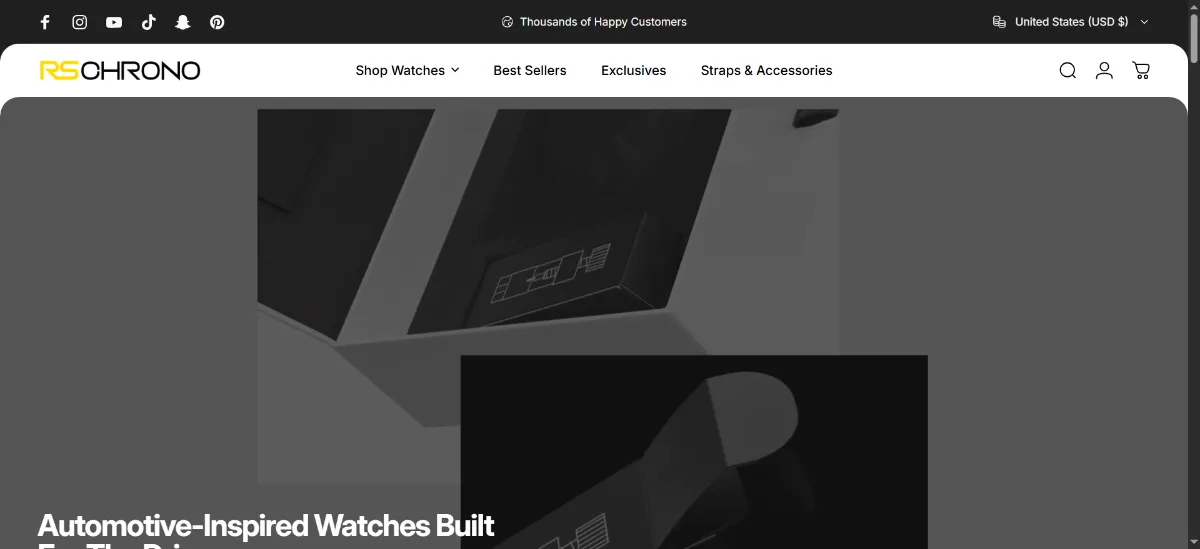 The RS Chrono home page