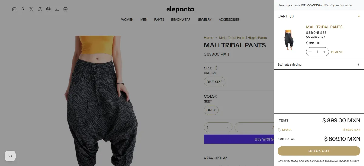 The Elepanta cart