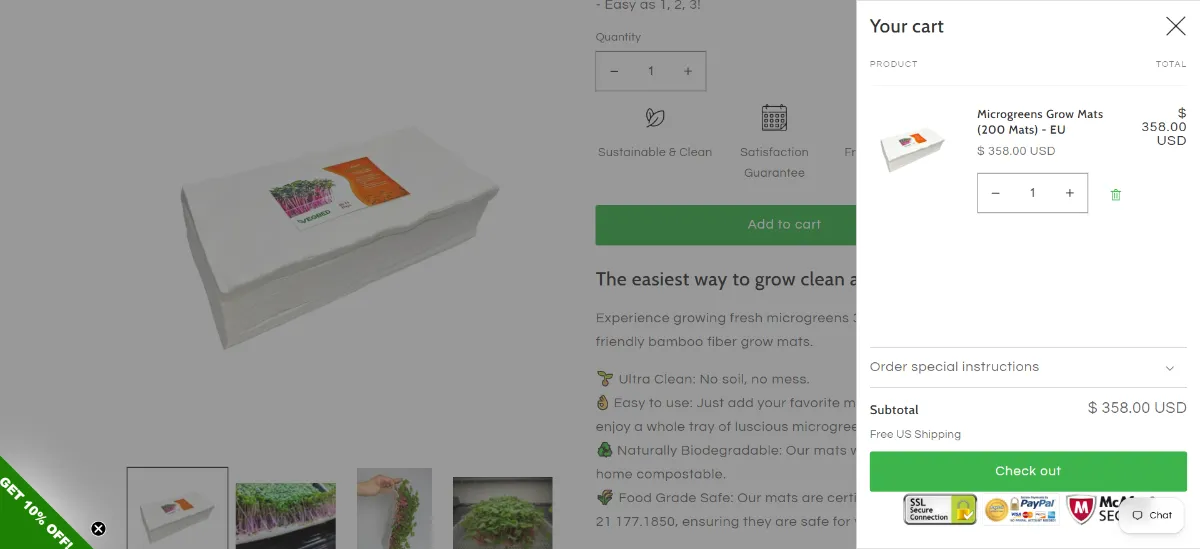 The Vegbed cart