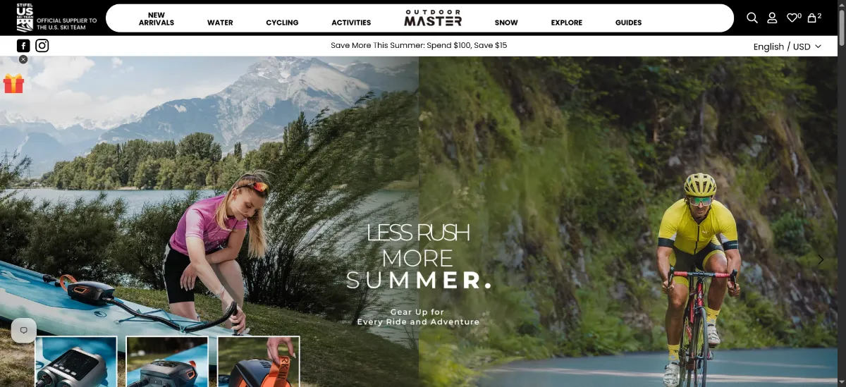 The Outdoor Master home page