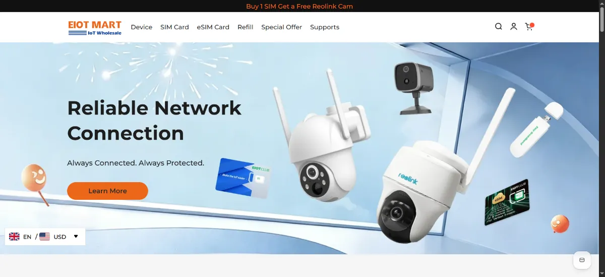 The EIOTMART home page