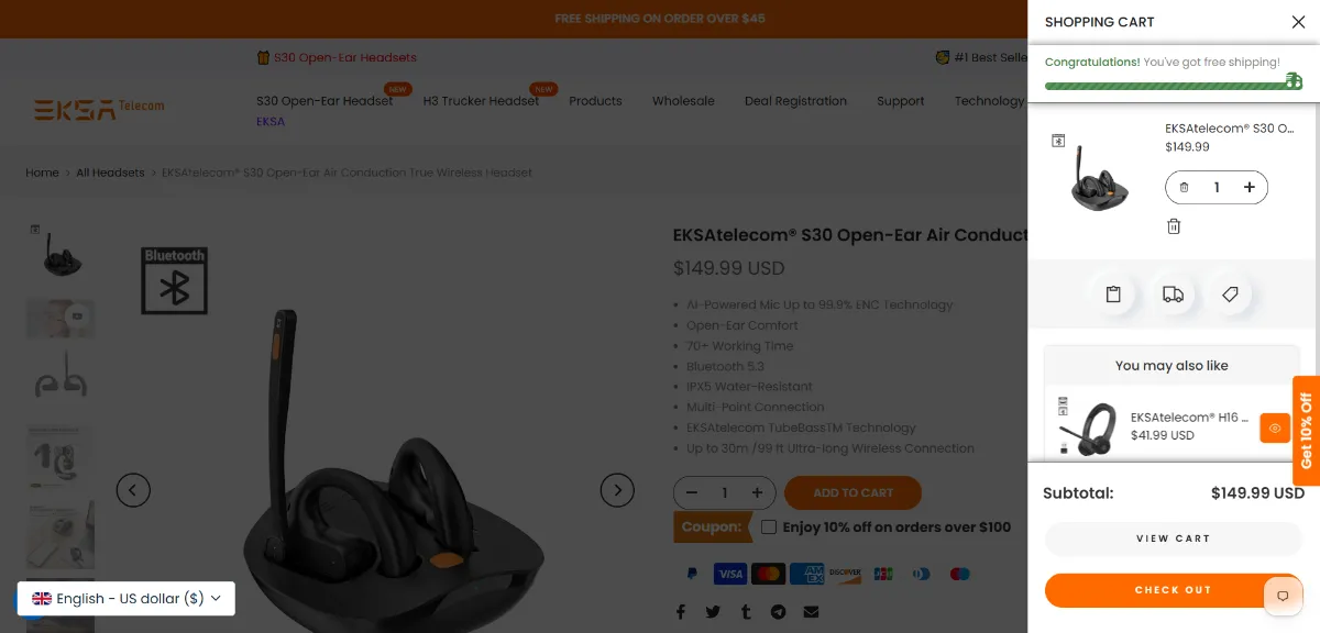The EKSAtelecom cart