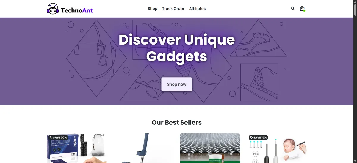 The TechnoAnt home page