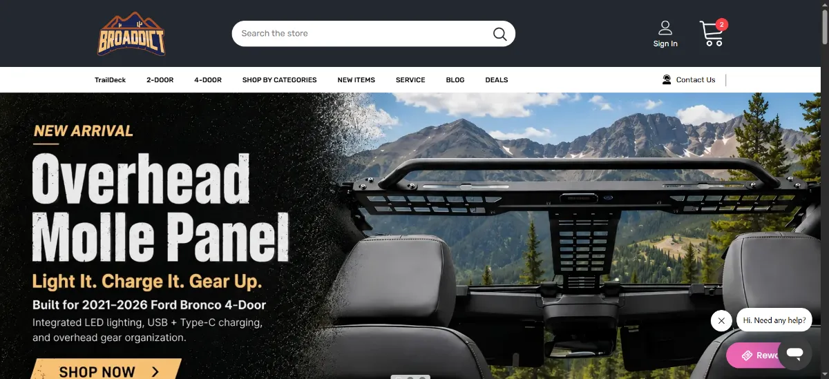 The BROADDICT home page