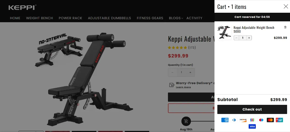 The Keppi Fitness cart