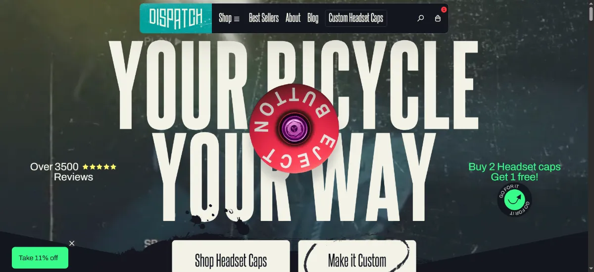 The Dispatch Bike home page