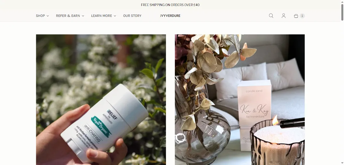 The iVYVERDURE home page