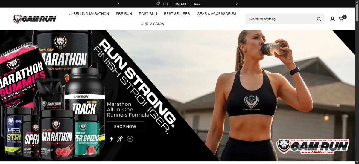 The 6AM RUN home page